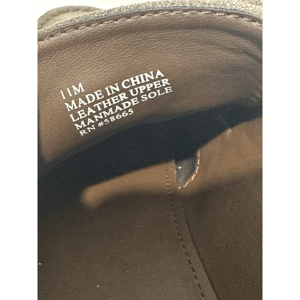 Nordstrom Ortholite Mens Moc Toe Derby Sneaker Casual Suede Lace Up Brown Sz 11M